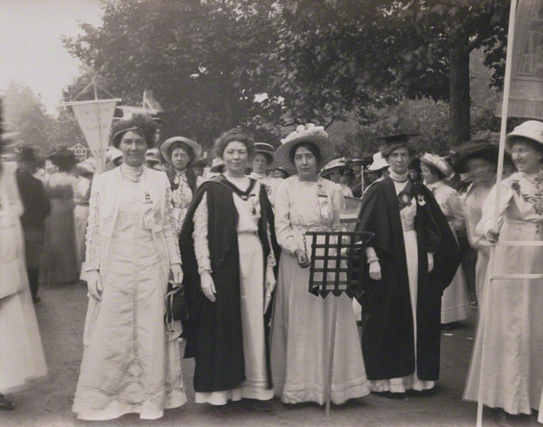 NPG x17396; Suffragette March in Hyde Park by Mrs Albert Broom (Christina Livingston)