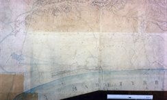 Pietro Rosa archaeological map of Latium LARGE