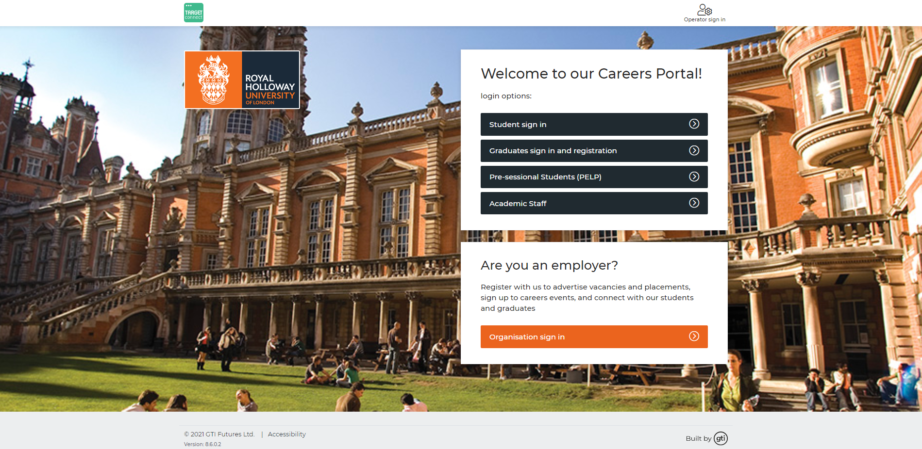 Careers Portal Screenshot