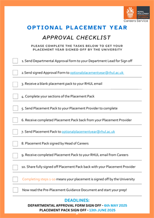 OPY Approval Process Checklist