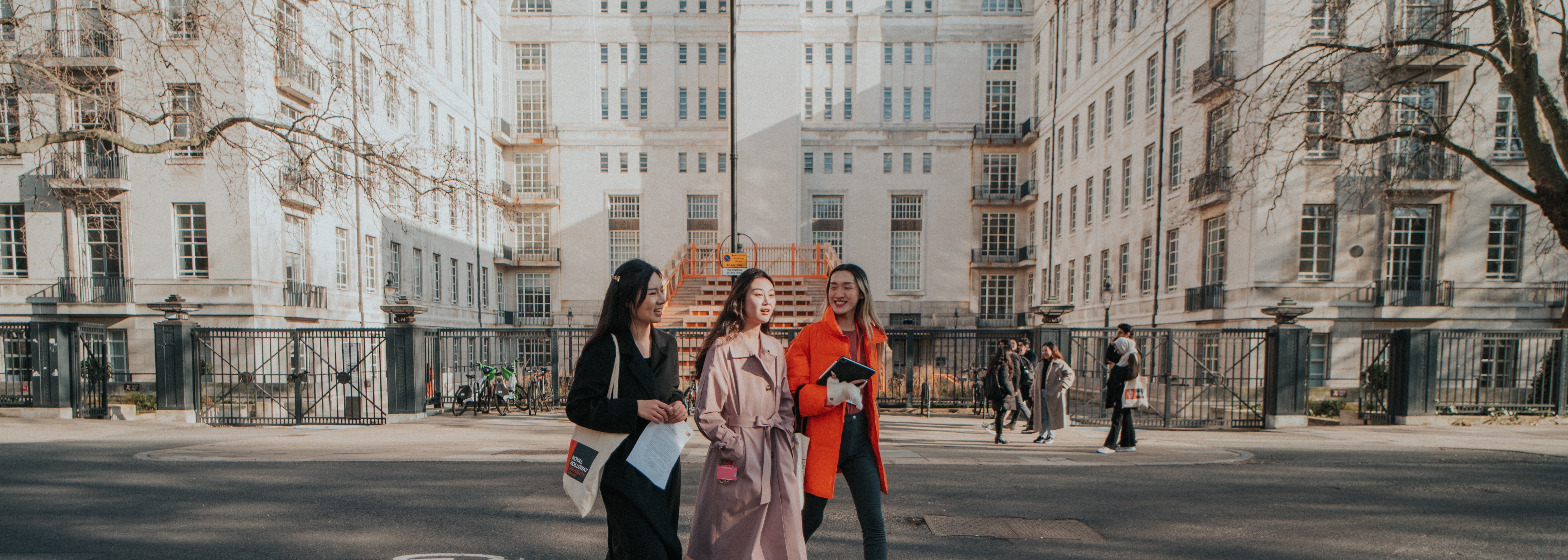 Senate House with students